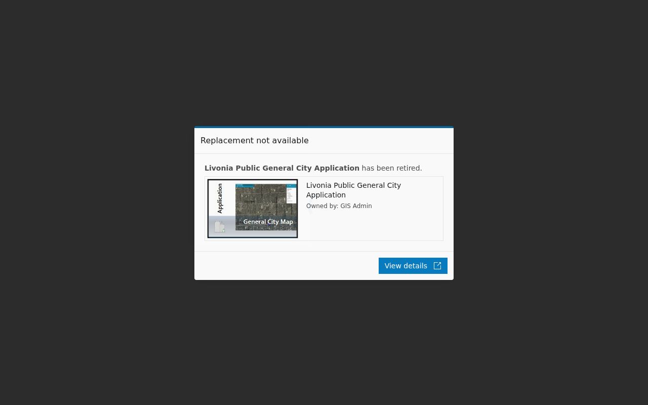 Livonia street directory parcel viewer with map controls